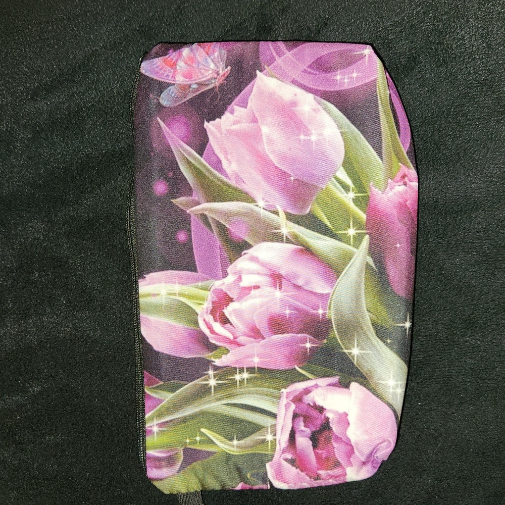 NEW- Cosmetic Bag, Storage Bag - Butterfly, Flowers, Tulips 🌷